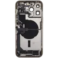 Back Housing W/ Charging Port Flex & Small Parts For iPhone 14 Pro Max (EU / Global Version) (Used OEM Pull: Grade B) (Gold)