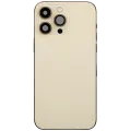 Back Housing W/ Charging Port Flex & Small Parts For iPhone 14 Pro Max (EU / Global Version) (Used OEM Pull: Grade C) (Gold)