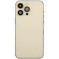 Back Housing W/ Charging Port Flex & Small Parts For iPhone 14 Pro Max (US Version) (Used OEM Pull: Grade A) (Gold)