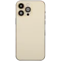 Back Housing W/ Charging Port Flex & Small Parts For iPhone 14 Pro Max (US Version) (Used OEM Pull: Grade B) (Gold)
