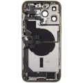 Back Housing W/ Charging Port Flex & Small Parts For iPhone 14 Pro Max (US Version) (Used OEM Pull: Grade B) (Gold)