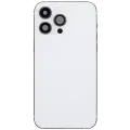 Back Housing W/ Charging Port Flex & Small Parts For iPhone 14 Pro Max (US Version) (Used OEM Pull: Grade C) (Silver)