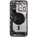 Back Housing W/ Charging Port Flex & Small Parts For iPhone 14 Pro Max (US Version) (Used OEM Pull: Grade C) (Silver)
