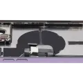 Back Housing W/ Charging Port Flex & Small Parts For iPhone 14 Pro Max (US Version) (Used OEM Pull: Grade C) (Deep Purple)