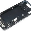 Mid-Frame Housing W/ Charging Port Flex & Small Parts For iPhone 14 (EU / Global Version) (Used OEM Pull: Grade B) (Midnight)