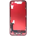 Mid-Frame Housing W/ Charging Port Flex & Small Parts For iPhone 14 (EU / Global Version) (Used OEM Pull: Grade B) (Red)