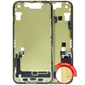 Mid-Frame Housing W/ Charging Port Flex & Small Parts For iPhone 14 (EU / Global Version) (Used OEM Pull: Grade B) (Yellow)