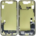 Mid-Frame Housing W/ Charging Port Flex & Small Parts For iPhone 14 (EU / Global Version) (Used OEM Pull: Grade B) (Yellow)