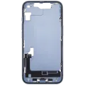 Mid-Frame Housing W/ Charging Port Flex & Small Parts For iPhone 14 (EU / Global Version) (Used OEM Pull: Grade C) (Blue)