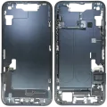 Mid-Frame Housing W/ Charging Port Flex & Small Parts For iPhone 14 (EU / Global Version) (Used OEM Pull: Grade C) (Midnight)