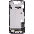 Mid-Frame Housing W/ Charging Port Flex & Small Parts For iPhone 14 (EU / Global Version) (Used OEM Pull: Grade C) (Purple)