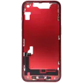 Mid-Frame Housing W/ Charging Port Flex & Small Parts For iPhone 14 (EU / Global Version) (Used OEM Pull: Grade C) (Red)