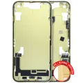 Mid-Frame Housing W/ Charging Port Flex & Small Parts For iPhone 14 (EU / Global Version) (Used OEM Pull: Grade C) (Yellow)