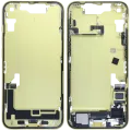 Mid-Frame Housing W/ Charging Port Flex & Small Parts For iPhone 14 (EU / Global Version) (Used OEM Pull: Grade C) (Yellow)