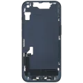 Mid-Frame Housing W/ Charging Port Flex & Small Parts For iPhone 14 (US Version) (Used OEM Pull: Grade A) (Midnight)
