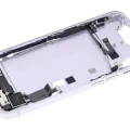 Mid-Frame Housing W/ Charging Port Flex & Small Parts For iPhone 14 (US Version) (Used OEM Pull: Grade A) (Purple)