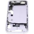 Mid-Frame Housing W/ Charging Port Flex & Small Parts For iPhone 14 (US Version) (Used OEM Pull: Grade A) (Purple)