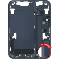 Mid-Frame Housing W/ Charging Port Flex & Small Parts For iPhone 14 (US Version) (Used OEM Pull: Grade B) (Midnight)