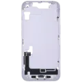 Mid-Frame Housing W/ Charging Port Flex & Small Parts For iPhone 14 (US Version) (Used OEM Pull: Grade B) (Purple)