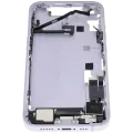 Mid-Frame Housing W/ Charging Port Flex & Small Parts For iPhone 14 (US Version) (Used OEM Pull: Grade B) (Purple)