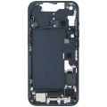 Mid-Frame Housing W/ Charging Port Flex & Small Parts For iPhone 14 (US Version) (Used OEM Pull: Grade C) (Midnight)