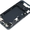 Mid-Frame Housing W/ Charging Port Flex & Small Parts For iPhone 14 (US Version) (Used OEM Pull: Grade C) (Midnight)