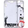 Mid-Frame Housing W/ Charging Port Flex & Small Parts For iPhone 14 (US Version) (Used OEM Pull: Grade C) (Purple)