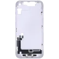 Mid-Frame Housing W/ Charging Port Flex & Small Parts For iPhone 14 (US Version) (Used OEM Pull: Grade C) (Purple)