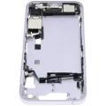 Mid-Frame Housing W/ Charging Port Flex & Small Parts For iPhone 14 (US Version) (Used OEM Pull: Grade C) (Purple)