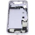 Mid-Frame Housing W/ Charging Port Flex & Small Parts For iPhone 14 (US Version) (Used OEM Pull: Grade C) (Purple)