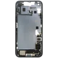 Mid-Frame Housing W/ Charging Port Flex & Small Parts For iPhone 14 Plus (EU / Global Version) (Used OEM Pull: Grade A) (Blue)