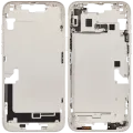 Mid-Frame Housing W/ Charging Port Flex & Small Parts For iPhone 14 Plus (EU / Global Version) (Used OEM Pull: Grade A) (Starlight)