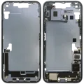 Mid-Frame Housing W/ Charging Port Flex & Small Parts For iPhone 14 Plus (EU / Global Version) (Used OEM Pull: Grade B) (Blue)