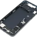Mid-Frame Housing W/ Charging Port Flex & Small Parts For iPhone 14 Plus (EU / Global Version) (Used OEM Pull: Grade B) (Midnight)
