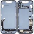 Mid-Frame Housing W/ Charging Port Flex & Small Parts For iPhone 14 Plus (US Version) (Used OEM Pull: Grade A) (Blue)