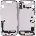 Mid-Frame Housing W/ Charging Port Flex & Small Parts For iPhone 14 Plus (US Version) (Used OEM Pull: Grade A) (Purple)