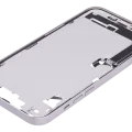 Mid-Frame Housing W/ Charging Port Flex & Small Parts For iPhone 14 Plus (US Version) (Used OEM Pull: Grade A) (Purple)