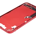 Mid-Frame Housing W/ Charging Port Flex & Small Parts For iPhone 14 Plus (US Version) (Used OEM Pull: Grade A) (Red)
