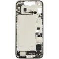 Mid-Frame Housing W/ Charging Port Flex & Small Parts For iPhone 14 Plus (US Version) (Used OEM Pull: Grade A) (Starlight)