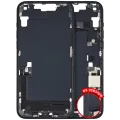 Mid-Frame Housing W/ Charging Port Flex & Small Parts For iPhone 14 Plus (US Version) (Used OEM Pull: Grade B) (Midnight)