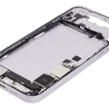 Mid-Frame Housing W/ Charging Port Flex & Small Parts For iPhone 14 Plus (US Version) (Used OEM Pull: Grade B) (Purple)