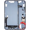 Mid-Frame Housing W/ Charging Port Flex & Small Parts For iPhone 14 Plus (US Version) (Used OEM Pull: Grade C) (Blue)