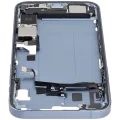 Mid-Frame Housing W/ Charging Port Flex & Small Parts For iPhone 14 Plus (US Version) (Used OEM Pull: Grade C) (Blue)