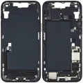 Mid-Frame Housing W/ Charging Port Flex & Small Parts For iPhone 14 Plus (US Version) (Used OEM Pull: Grade C) (Midnight)