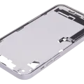 Mid-Frame Housing W/ Charging Port Flex & Small Parts For iPhone 14 Plus (US Version) (Used OEM Pull: Grade C) (Purple)