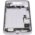 Mid-Frame Housing W/ Charging Port Flex & Small Parts For iPhone 14 Plus (US Version) (Used OEM Pull: Grade C) (Purple)
