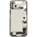 Mid-Frame Housing W/ Charging Port Flex & Small Parts For iPhone 14 Plus (US Version) (Used OEM Pull: Grade C) (Starlight)