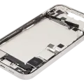 Mid-Frame Housing W/ Charging Port Flex & Small Parts For iPhone 14 Plus (US Version) (Used OEM Pull: Grade C) (Starlight)