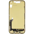 Mid-Frame Housing W/ Charging Port Flex & Small Parts For iPhone 14 Plus (US Version) (Used OEM Pull: Grade C) (Yellow)
