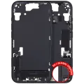 Mid-Frame Housing W/ Charging Port Flex & Small Parts For iPhone 15 (EU / Global Version) (Used OEM Pull: Grade A) (Black)